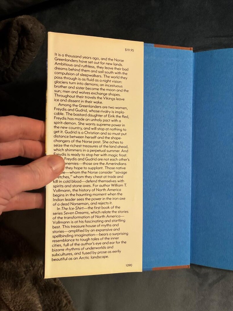 The Ice-Shirt by William T. Vollmann 1990 First Edition First Printing Fine/Near Fine image 2