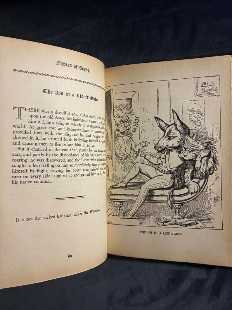 The Fables of Aesop, 1931, ill. by Charles Bennett Three Sirens Press Edition image 7
