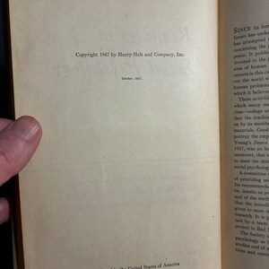 Lesungen zur Sozialpsychologie von Newcomb und Hartley, erste Auflage 1947 Bild 4