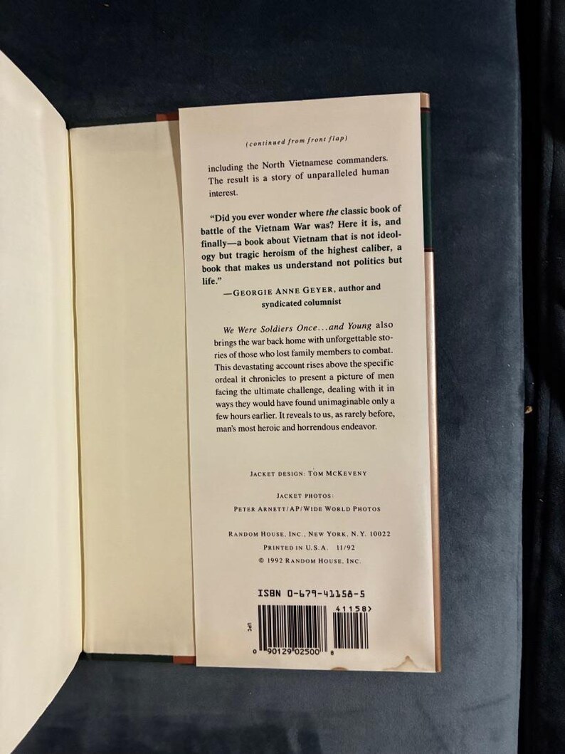 We Were Soldiers Once...and Young by Lt. Gen. Harold G. Moore (Ret.) and Joseph L. Galloway 1992 First Edition First Printing Fine/Near Fine image 6