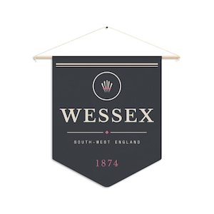 Wessex Literary Pennant | Thomas Hardy English Countryside Book Lover Decor image 2