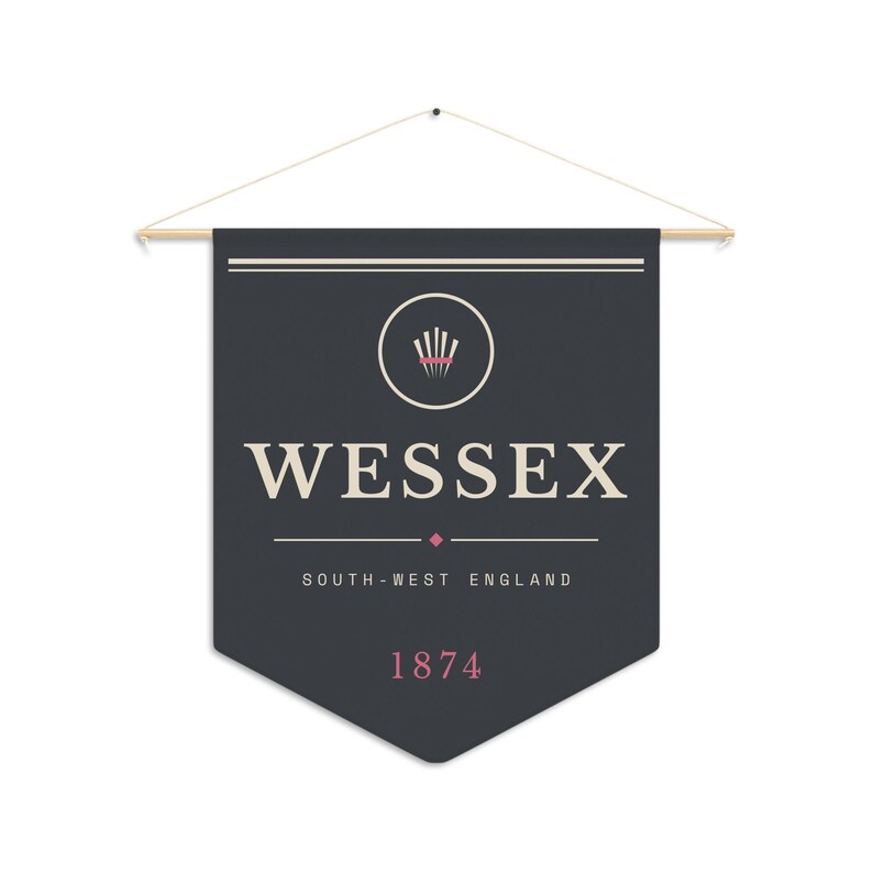 Wessex Literary Pennant | Thomas Hardy English Countryside Book Lover Decor image 2