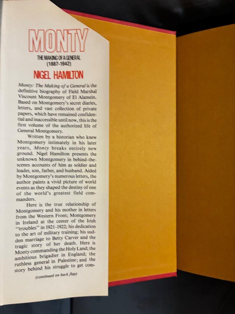 Monty, colección de 3 volúmenes (Marshall Montgomery) de Nigel Hamilton. Primera edición, primera impresión. Tapa dura. En muy buen estado. imagen 8