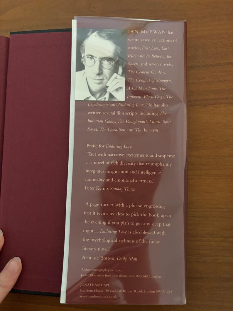 Amsterdam by Ian McEwan Signed 1998 First Edition First Printing Fine/Near Fine image 10