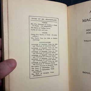 1918 Anthology of Magazine Verse & American Poetry (First Edition) image 10