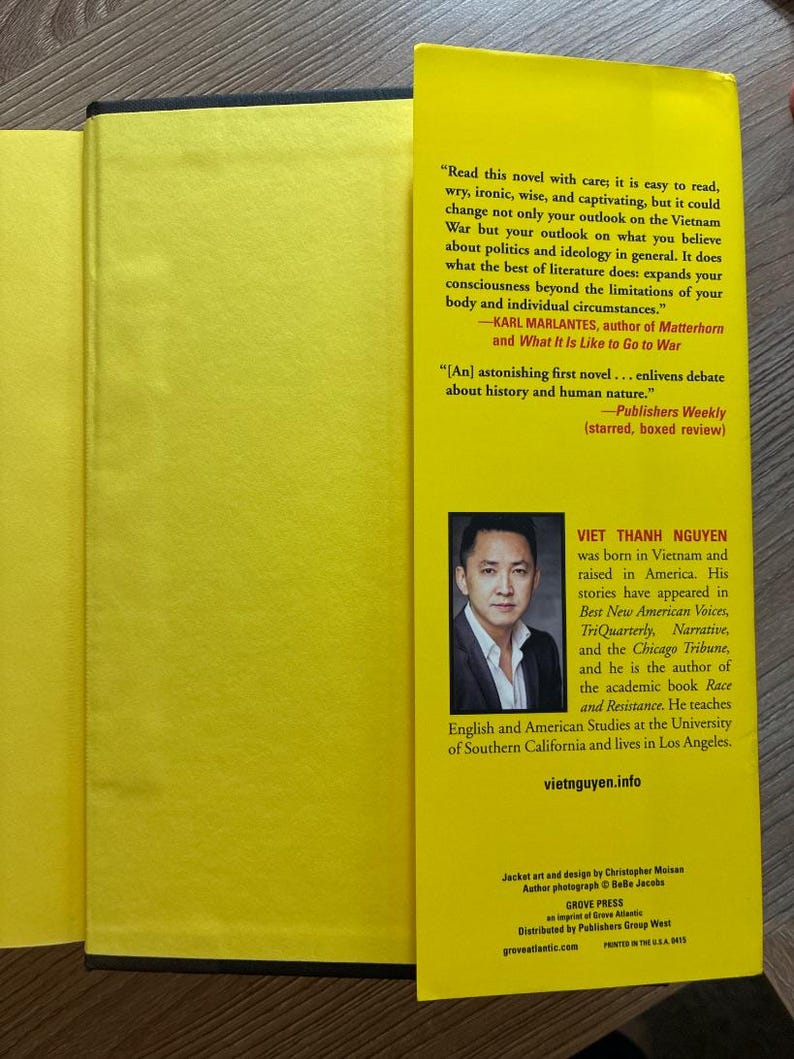 Der Sympathisant von Viet Thanh Nguyen, Erstausgabe, erster Druck, nahezu neuwertig, Hardcover. Bild 7