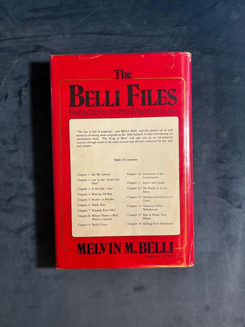 De Belli-dossiers Melvin Belli Eerste editie 1e druk Koning van de onrechtmatige daad + kaarten afbeelding 5