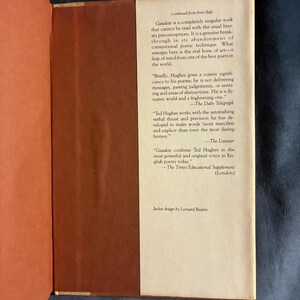Gaudete de Ted Hughes, 1977. Primera edición, primera impresión. Casi perfecto/Muy bueno. imagen 5