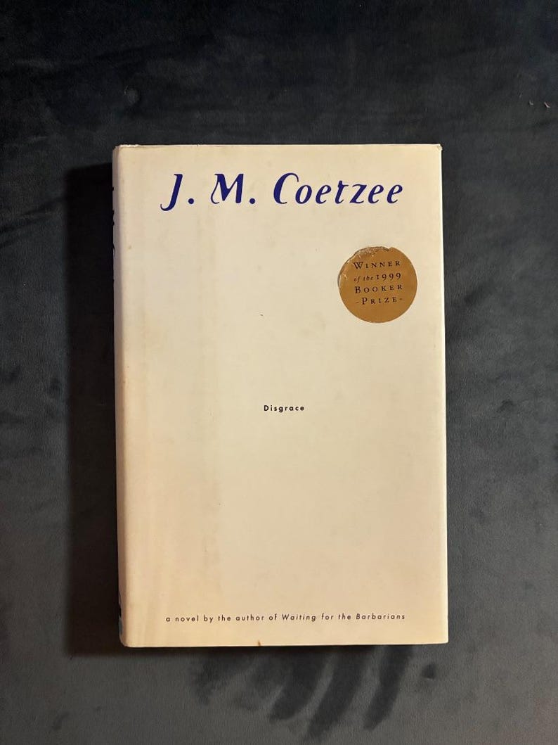 Disgrace by J. M. Coetzee 1999 First Edition First Printing Near Fine/Near Fine Hardcover image 1