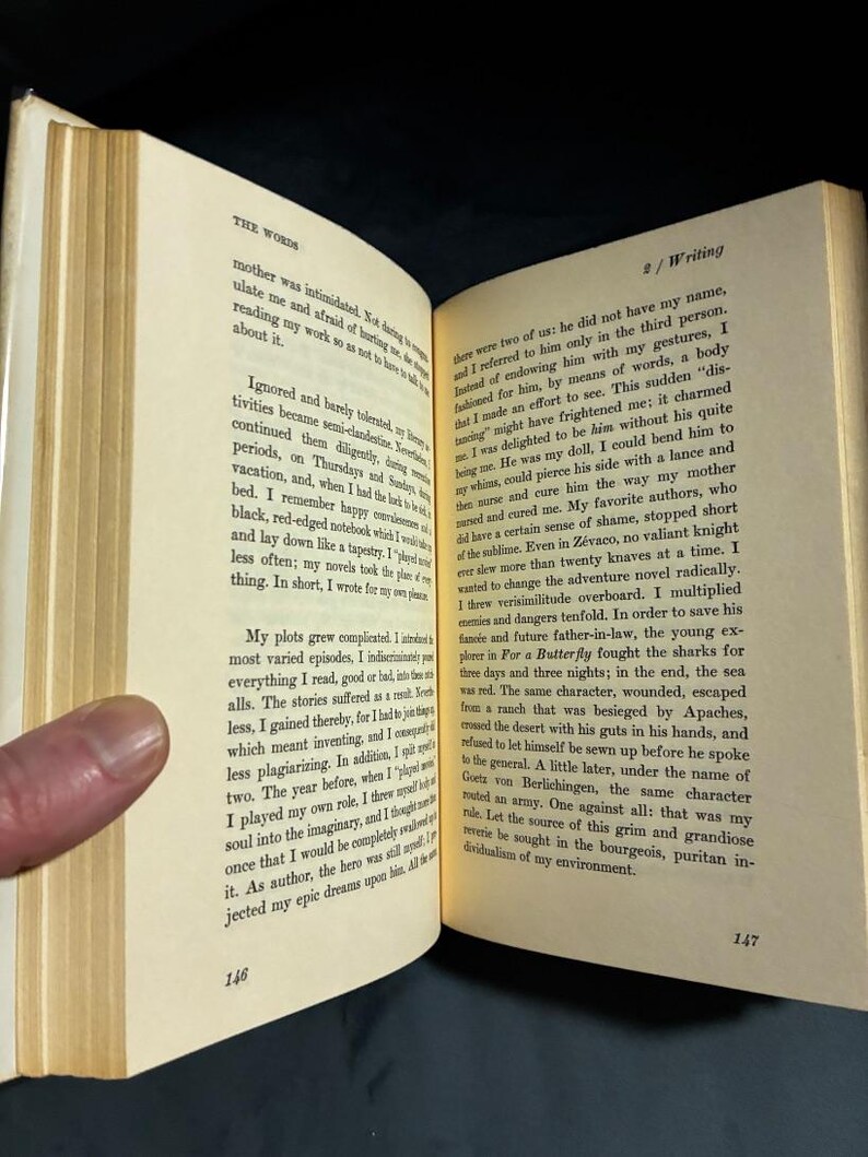 The Words by Jean-Paul Sartre First Edition First Printing Very Good/Good Hardcover image 6