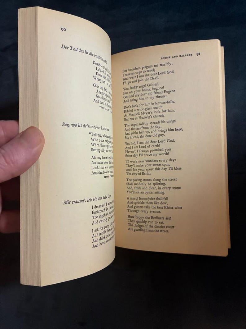 Poésie de Heinrich Heine (sélectionnée et éditée par Frederic Ewen) Très bon état, broché image 8