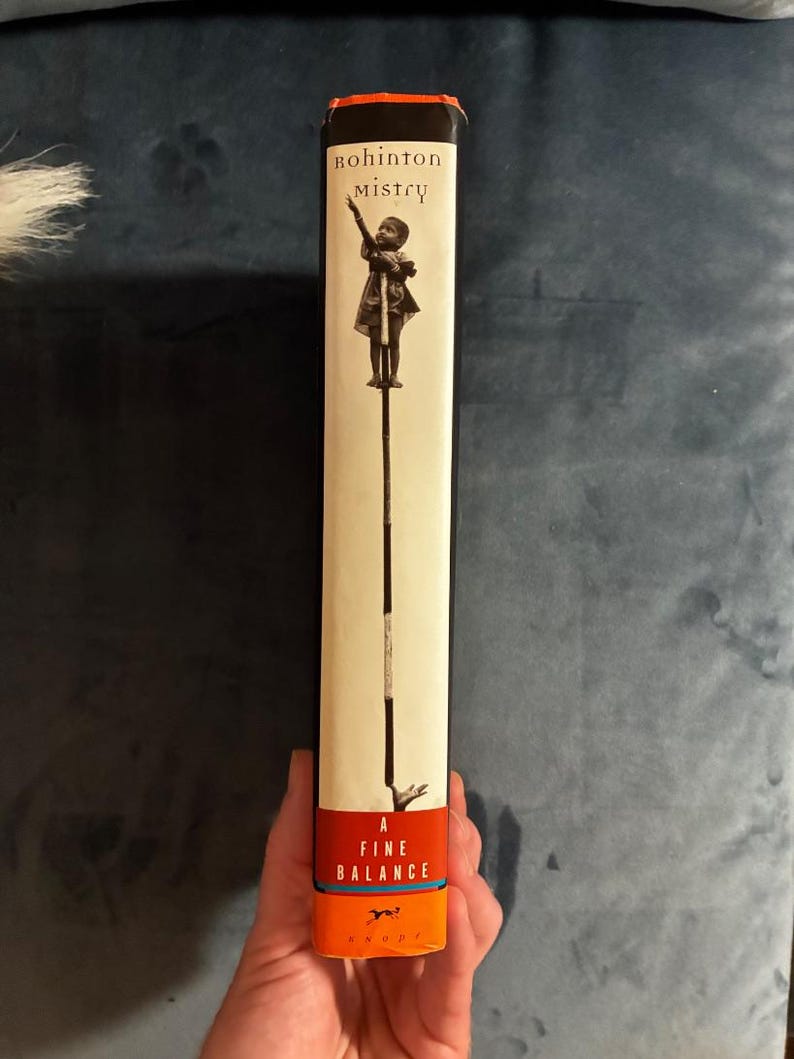Un equilibrio delicado de Rohinton Mistry, 1996, primera edición, primera impresión, casi perfecto/casi perfecto imagen 7