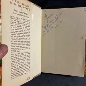 Little House in the Big Woods: Laura Ingalls Wilder Book Club Edition (Hardcover) image 2