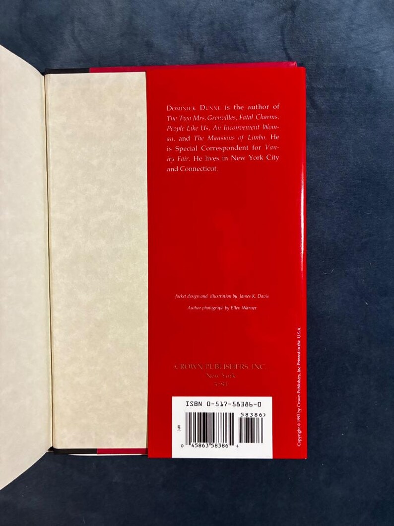 A Season in Purgatory by Dominick Dunne Signed 1993 First Edition Third Printing Near Fine/Near Fine Hardcover image 4