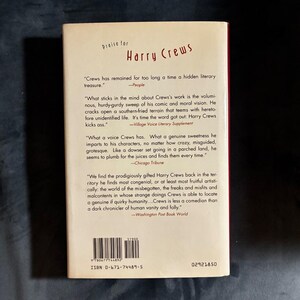 Scar Lover by Harry Crews 1992 First Edition First Printing Near Fine/Near Fine Hardcover image 7