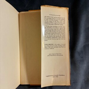 Sueños dorados de Gwen Bristow, 1980, primera edición, primera impresión, muy buen estado/buen estado. imagen 4