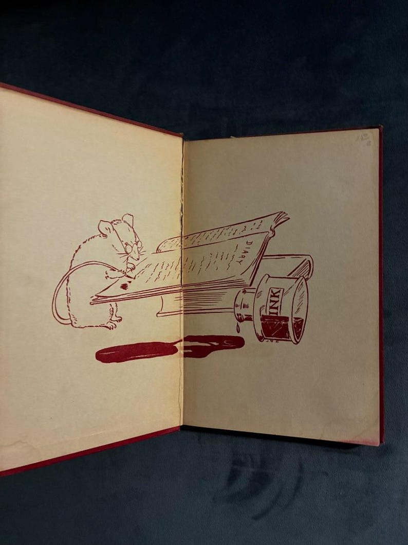The Diary of a Mouse by Edith Dunham 1907 First Edition Good Hardcover image 4