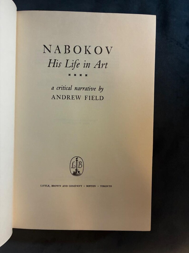 Nabokov: His Life in Art by Andrew Field First Edition First Printing Near Fine/Very Good Hardcover image 7