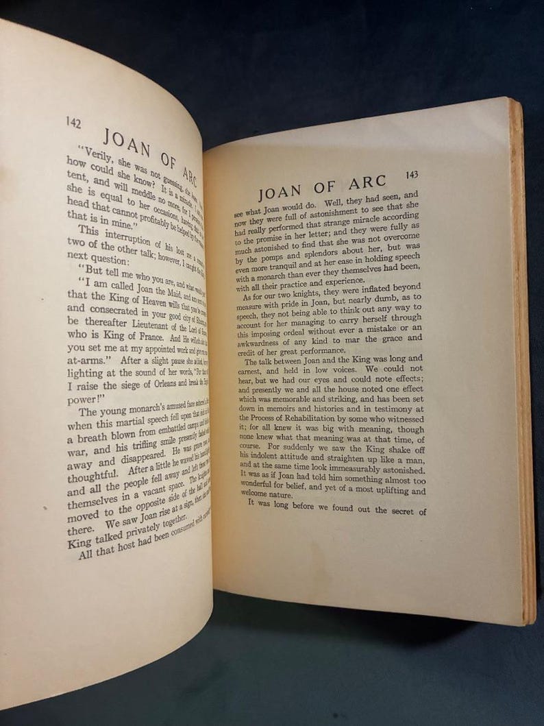 Personal Recollections of Joan of Arc by Mark Twain 1926 Edition First Printing image 4