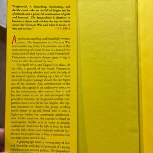 Der Sympathisant von Viet Thanh Nguyen, Erstausgabe, erster Druck, nahezu neuwertig, Hardcover. Bild 3