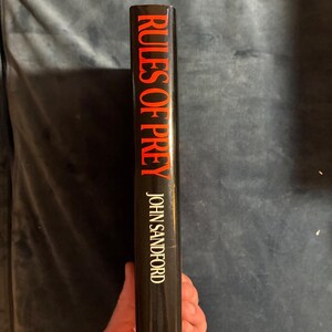 Reglas de la presa de John Sandford, 1989, primera edición, primera impresión, tapa dura, excelente estado. imagen 6