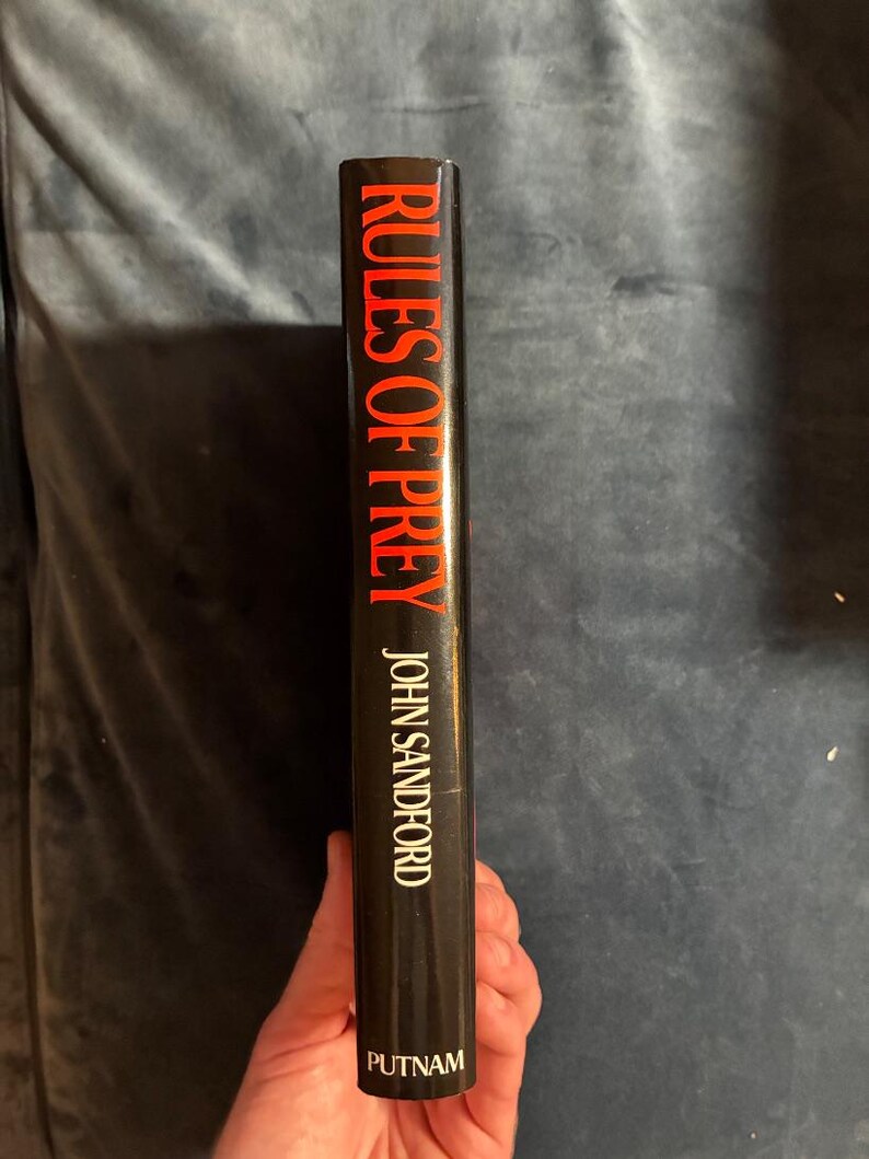 Reglas de la presa de John Sandford, 1989, primera edición, primera impresión, tapa dura, excelente estado. imagen 6