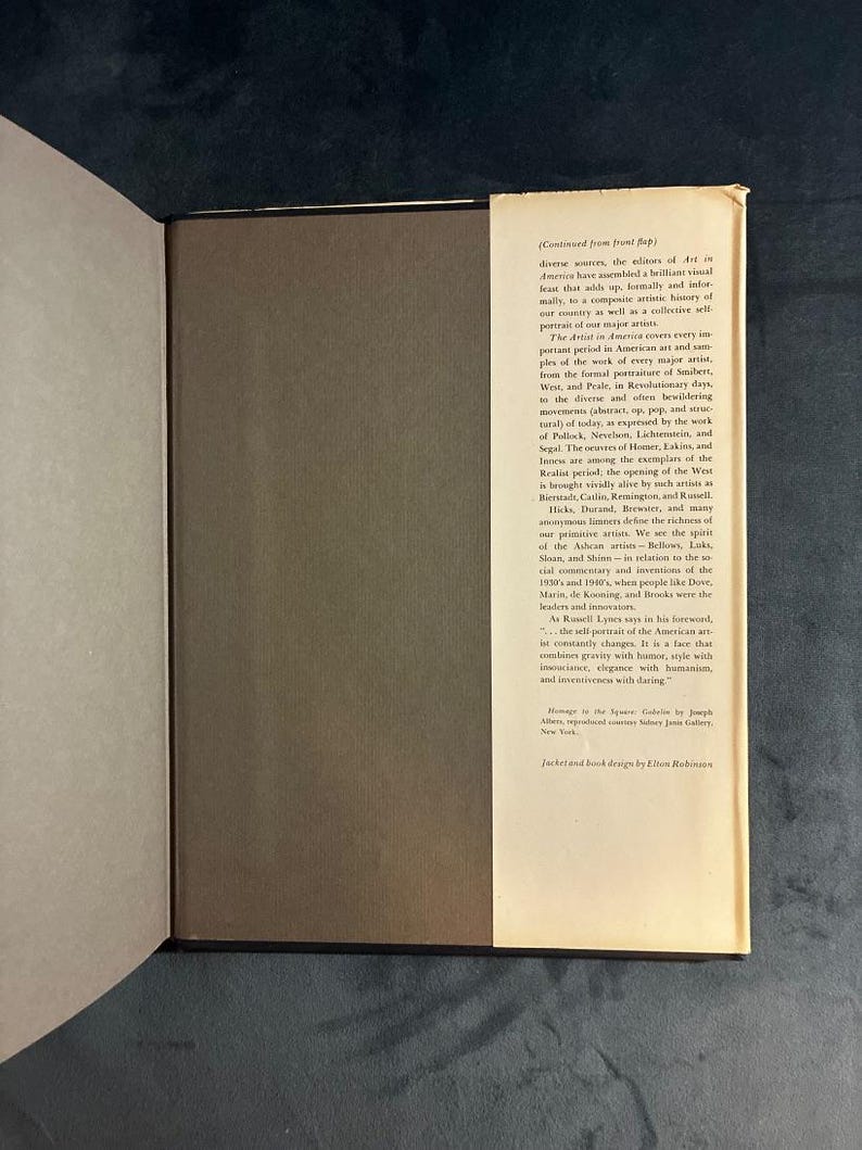 Der Künstler in Amerika, herausgegeben von den Redakteuren von Art in America, 1967, Erstausgabe, erster Druck, Zustand: Gut bis Sehr gut Bild 6