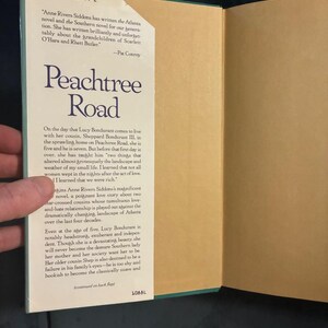 Peachtree Road by Anne Rivers Siddons First Edition First Printing Near Fine/Near Fine image 3