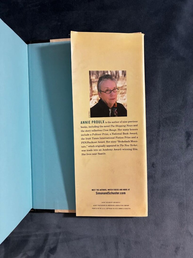 Barkskins de Annie Proulx, 2016, primera edición, primera impresión, VG+/Casi perfecto, tapa dura. imagen 6