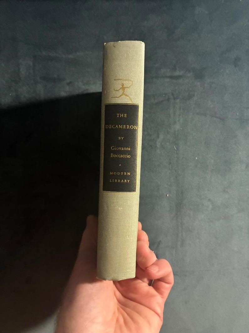 The Decameron of Giovanni Boccaccio by Giovanni Boccaccio (translated by Frances Winwar) 1955 The Modern Library (Random House), New York image 3
