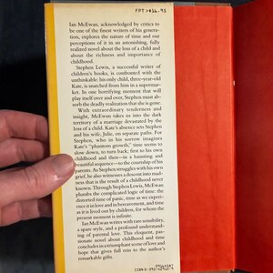The Child in Time by Ian McEwan 1987 First Edition First Printing Very Good/Very Good image 2