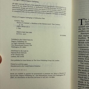 Honour Be Damned by Tom Connery 2000 First Edition First Printing Near Fine/Near Fine image 3