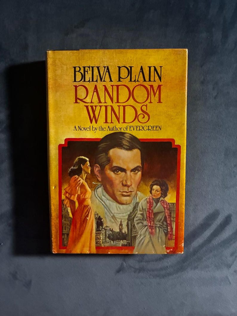 Random Winds by Belva Plain 1980 Delacorte Press Edition Very Good/Very Good Hardcover image 1