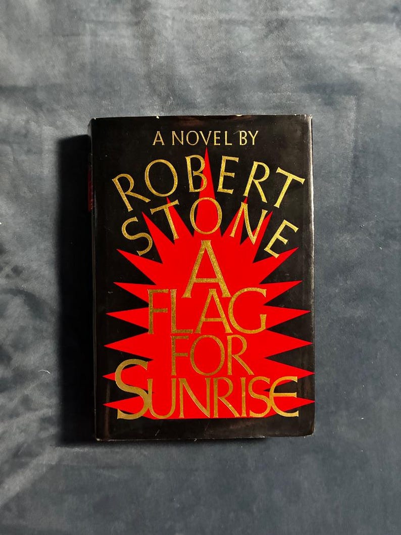 Eine Flagge für den Sonnenaufgang von Robert Stone, 1981, Erstausgabe, erster Druck, Nahezu neuwertig/VG+ Bild 1