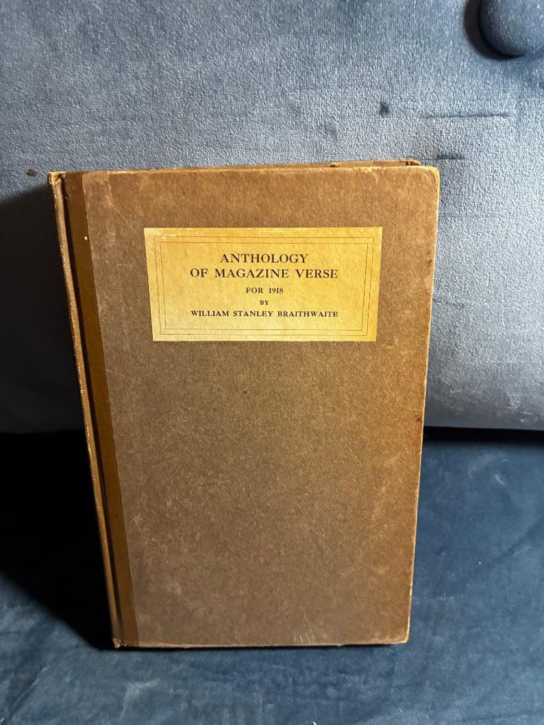 1918 Anthology of Magazine Verse & American Poetry (First Edition) image 1