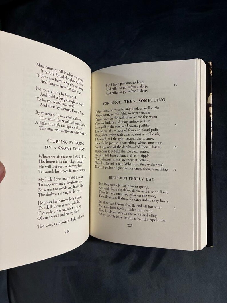 Poésie de Robert Frost, 1969, Première édition, Premier tirage, État proche du neuf/Très bon image 5