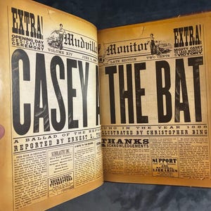 Casey at the Bat: A Ballad of the Republic Sung in the Year 1888 by Ernest Lawrence Thayer; illustrated by Christopher Bing 2001 Scholastic image 4