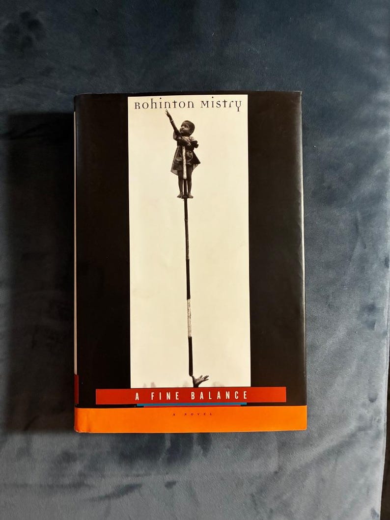 Un equilibrio delicado de Rohinton Mistry, 1996, primera edición, primera impresión, casi perfecto/casi perfecto imagen 1