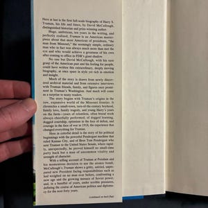 Truman de David McCullough, primera edición, tapa dura, casi perfecto/muy buen estado. imagen 2