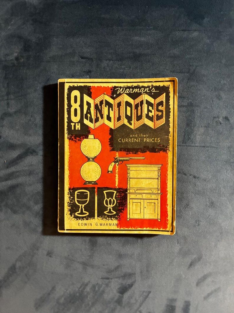 Warman's 8th Antiques & Current Prices, 1966 First Edition (Good Condition) image 1