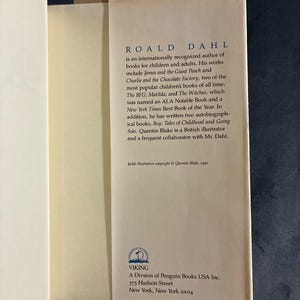 Esio Trot by Roald Dahl 1990 First Edition First Printing Near Fine/Very Good image 7