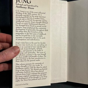 The Essential Jung by C. G. Jung; selected by Anthony Storr MJF Books edition Edition First Printing Fine/Near Fine Hardcover image 2