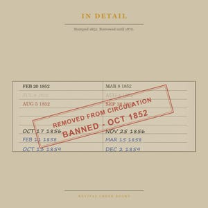 Uncle Tom's Cabin Banned Book Art | Harriet Beecher Stowe Library Card Poster bild 7