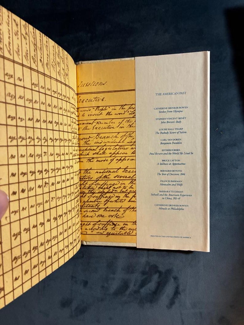Milagro en Filadelfia, de Catherine Drinker Bowen. Edición de 1986 con estuche. imagen 9