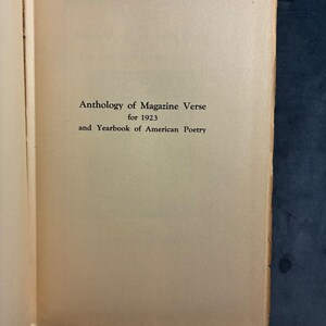 1923 Anthology of Magazine Verse by Braithwaite: First Edition Hardcover image 5