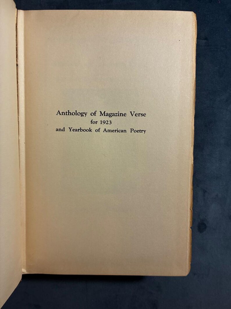 1923 Anthology of Magazine Verse by Braithwaite: First Edition Hardcover image 5
