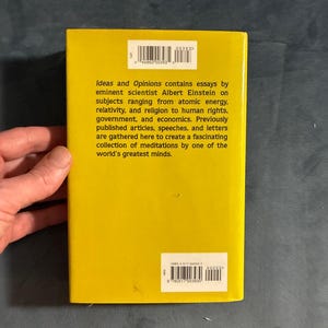 Albert Einstein Ideas and Opinions Hardcover Book (Later Edition) image 5