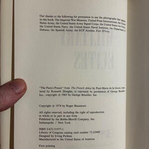 Élites militares por Roger A. Beaumont 1974 Primera edición Primera impresión Casi perfecto/Muy bueno imagen 3