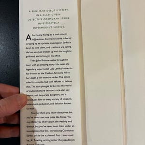 The Cuckoo's Calling by Robert Galbraith 2013 First Edition Third Printing Fine/Fine Hardcover image 2