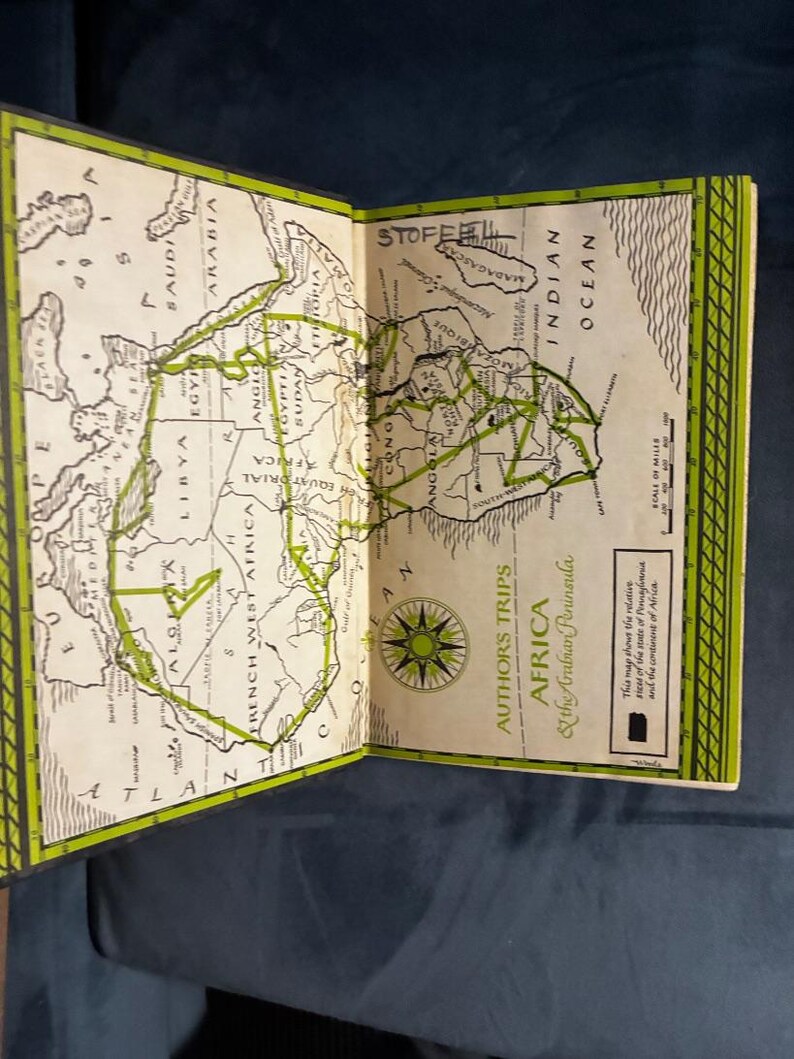 Au cœur de l'Afrique par John Gunther, 1955, première édition, premier tirage, bon état image 3